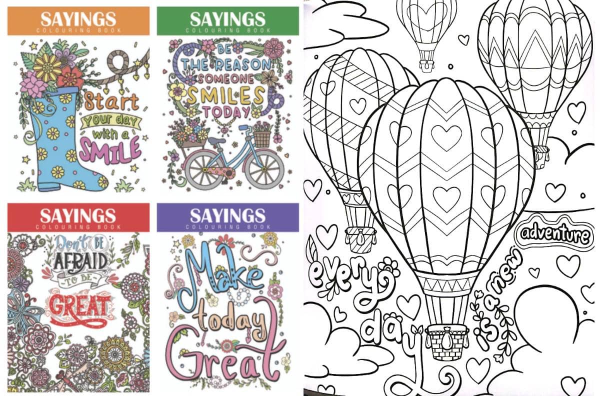 Sayings Colouring Book 