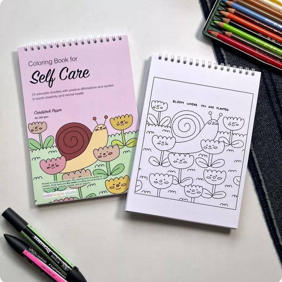 Colorscape - Coloring Book A5 25 Doodles 