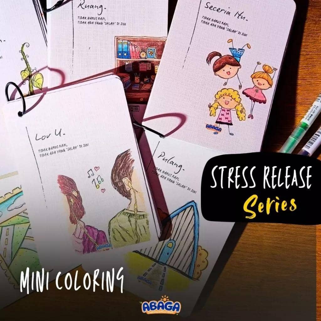 Teman Diam - Mini Coloring Book A6