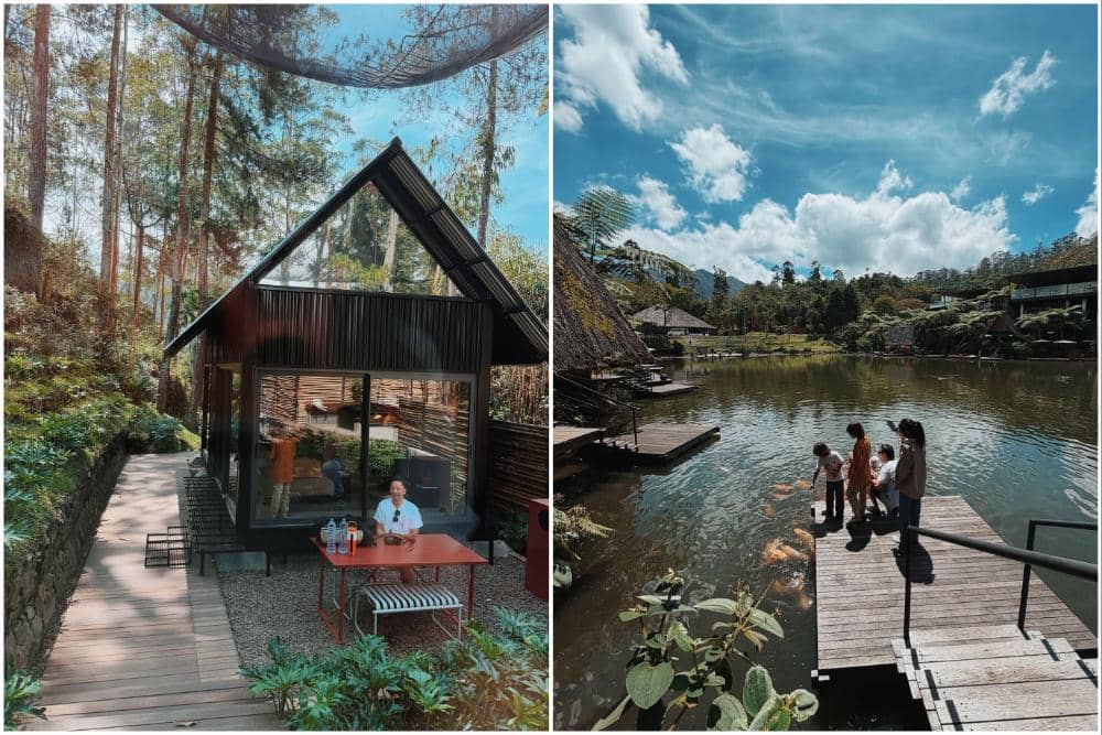 10 Potret Keluarga Ringgo Agus Liburan di Dusun Bambu, Lembang!