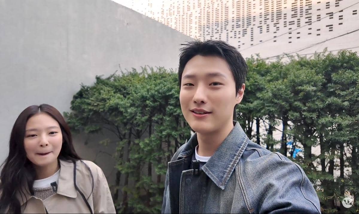 cuplikan interaksi WOODZ dan Jennie di konten YouTube Why bother date