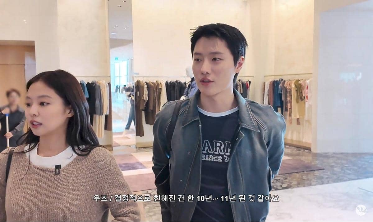 cuplikan interaksi WOODZ dan Jennie di konten YouTube Why bother date