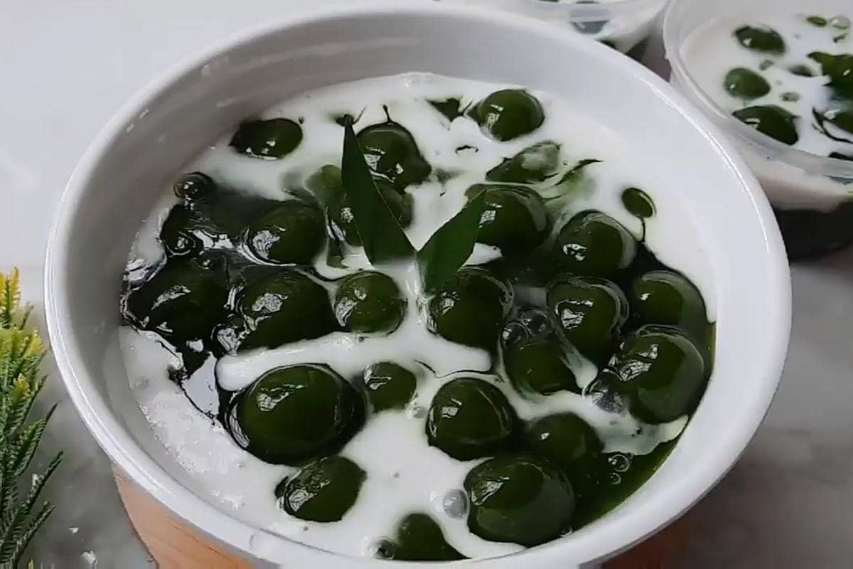 ilustrasi bubur candil pandan