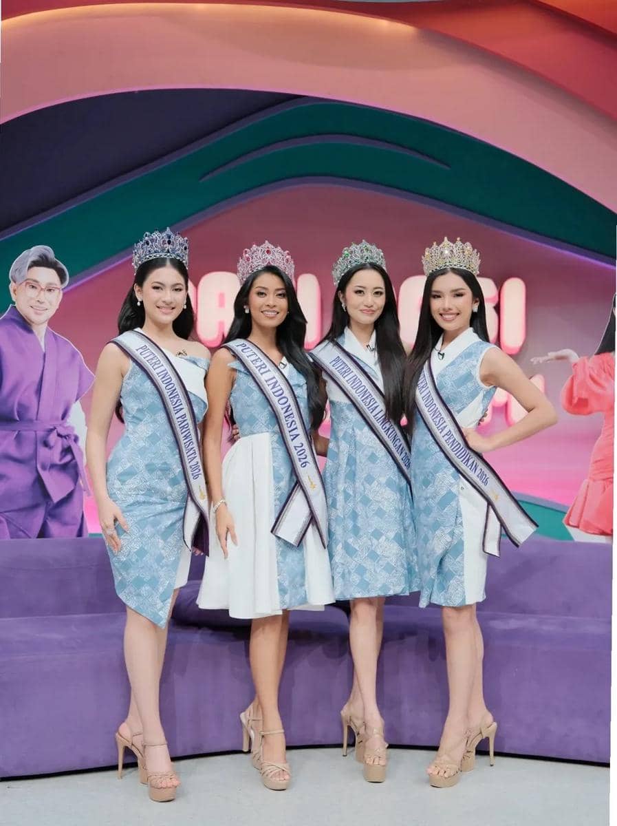 potret Top 4 Puteri Indonesia 2026 saat media visit