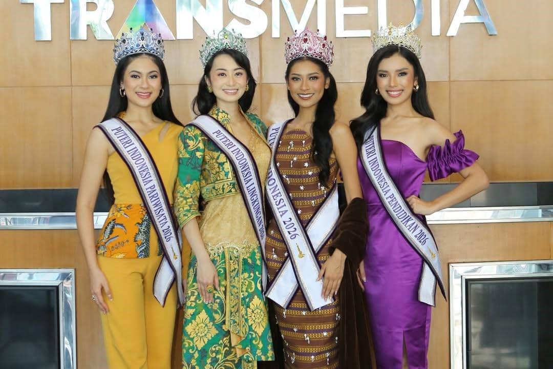 potret Top 4 Puteri Indonesia 2026 saat media visit