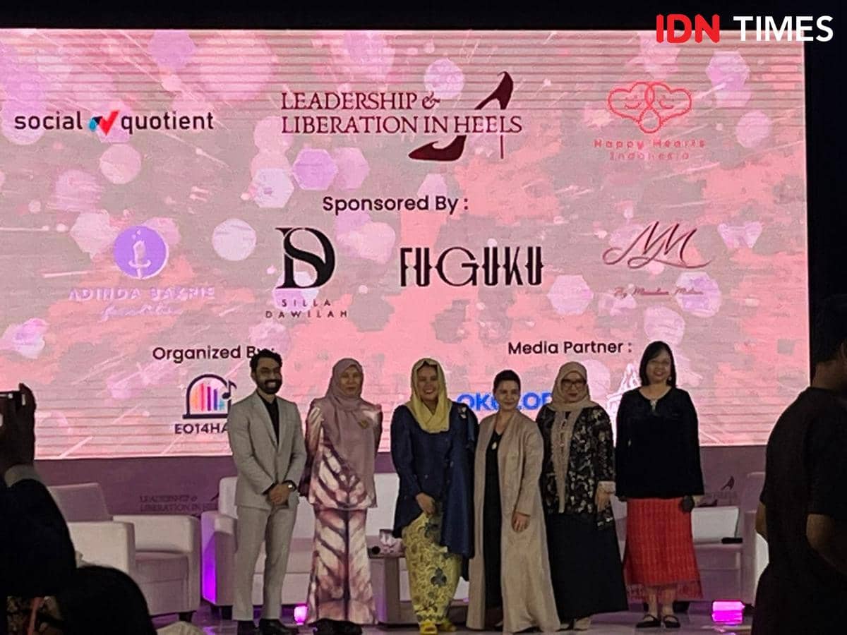  Leadership & Liberation in Heels: Women in Focus oleh Social Quotient Indonesia bersama Happy Hearts Indonesia pada Rabu (29/4/2026) di Kun