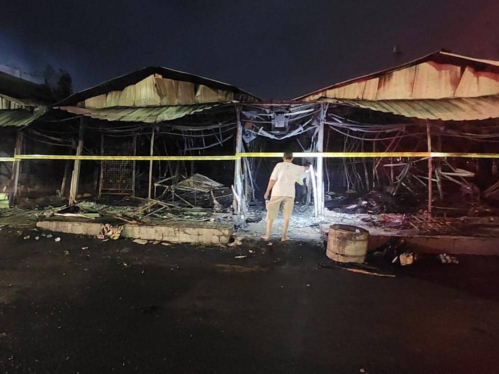 kebakaran, pasar kanjengan, kanjengan kebakaran