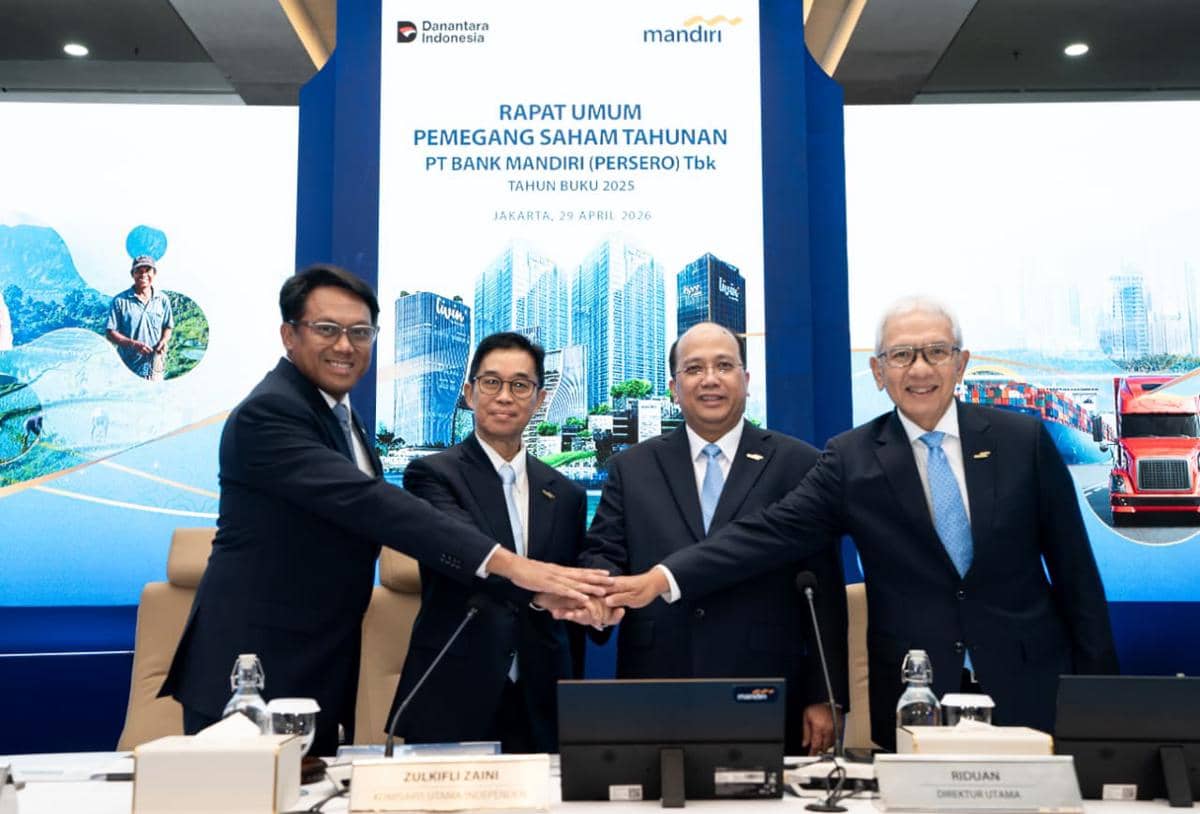 Bank Mandiri Sepakat Bagi Dividen Rp44,47 triliun, Yield Capai 10,77%