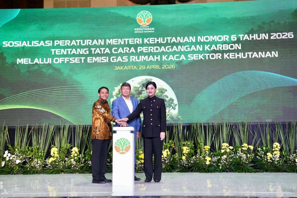 Kemenhut Sosialisasikan Aturan Perdagangan Karbon: Permenhut Nomor 6 Tahun 2026