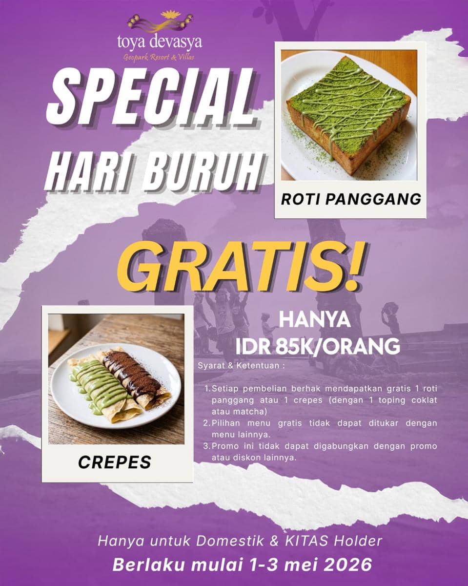 Promo Hari Buruh 2026 di Toya Devasya Bali 