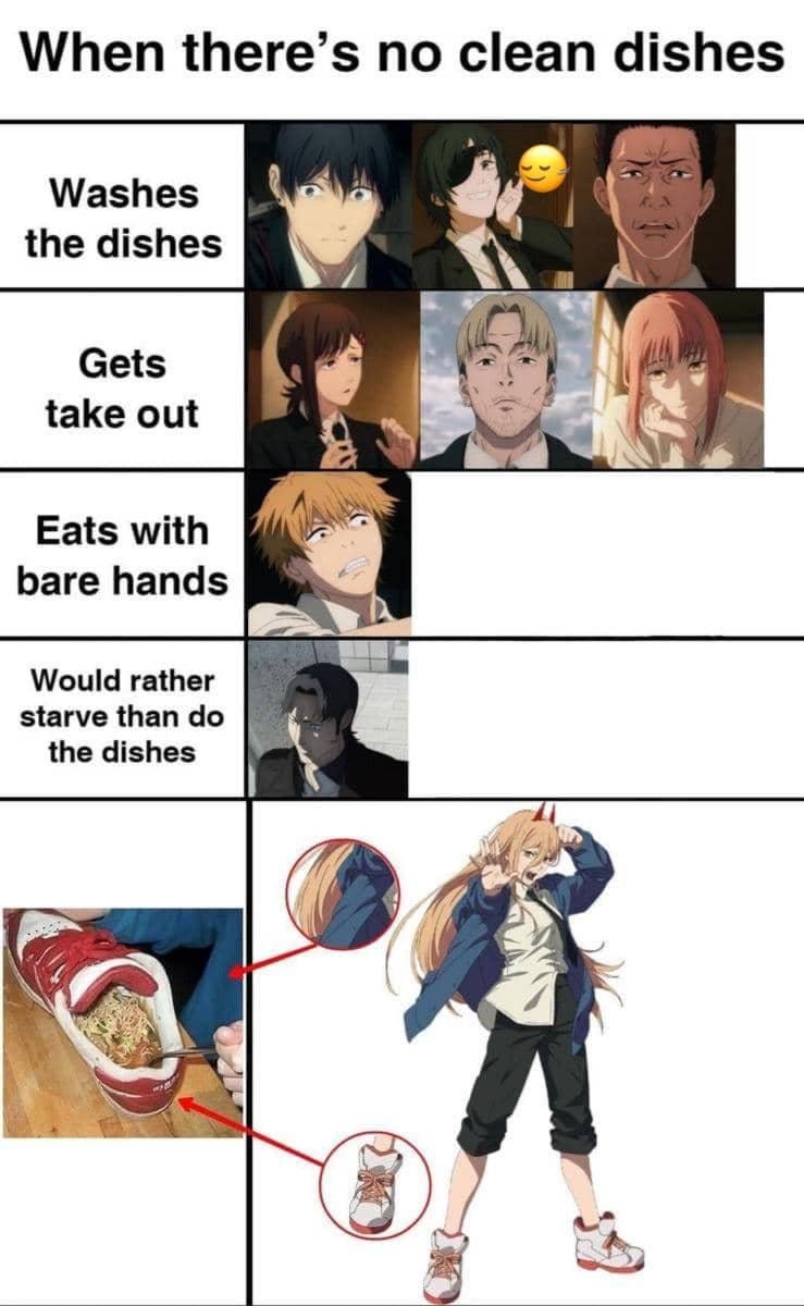 meme anime tentang cuci piring