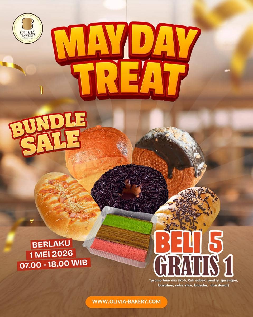 Promo Hari Buruh 2026 di Olivia Bakery