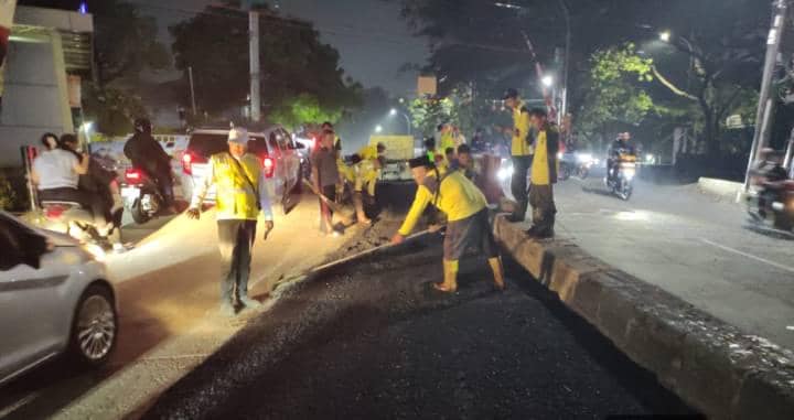 Rawan Kecelakaan, Jalan Perlintasan Kereta Api di Poris Diperbaiki
