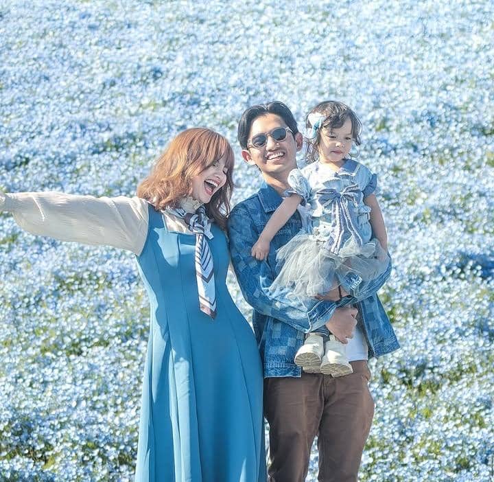 Sabrina Anggraini liburan di Hitachi Seaside Park