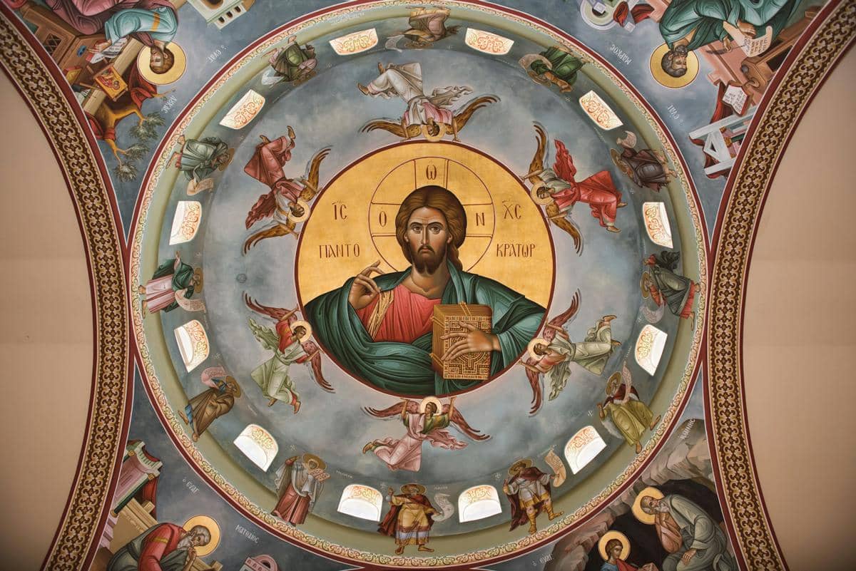 dekorasi di Gereja Ortodoks Yunani 