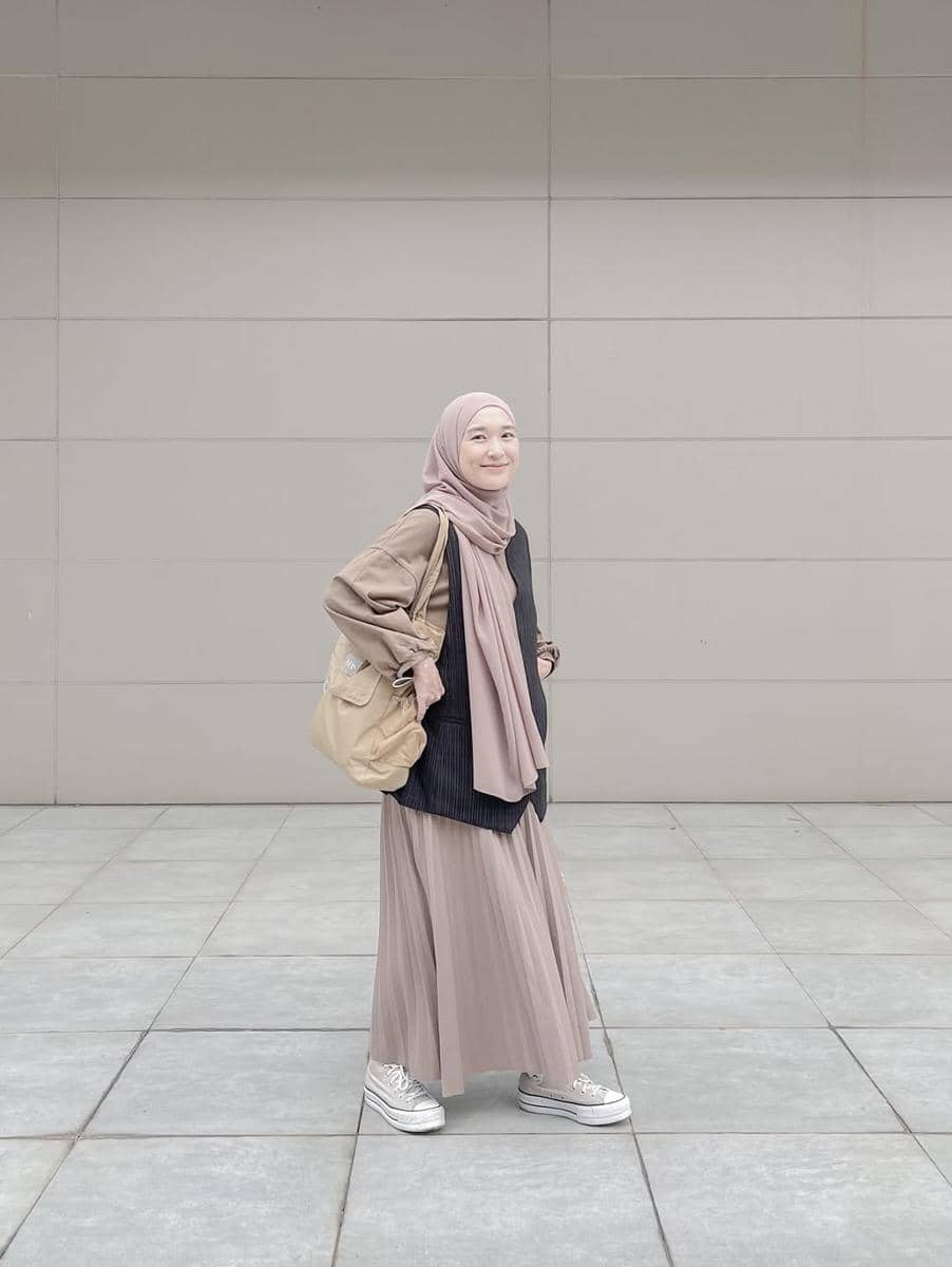 OOTD Rok Plisket ala Denisa Rani