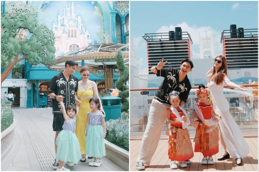 10 Potret Keluarga Felicya dan Hito Naik Disney Cruise Singapore