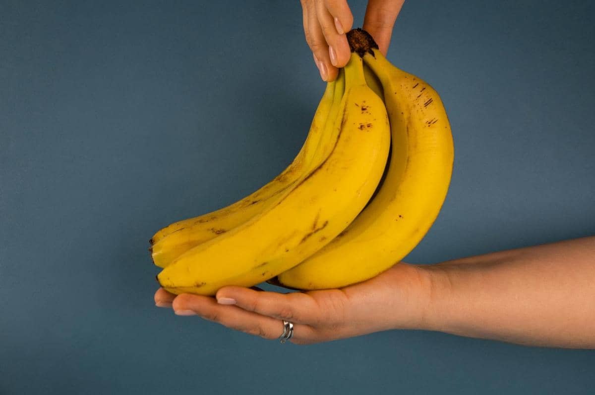 Potret buah pisang yang sudah matang