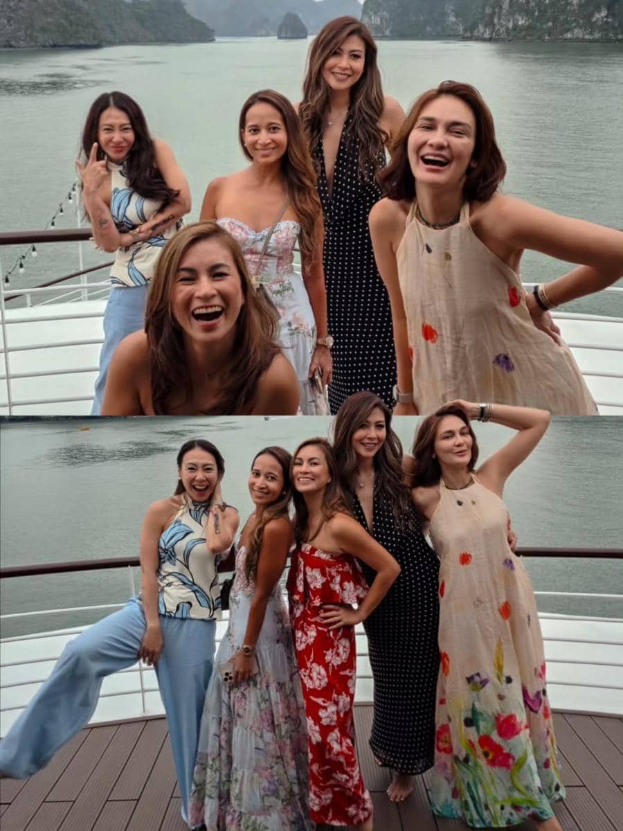Luna Maya dan sahabat liburan di Vietnam