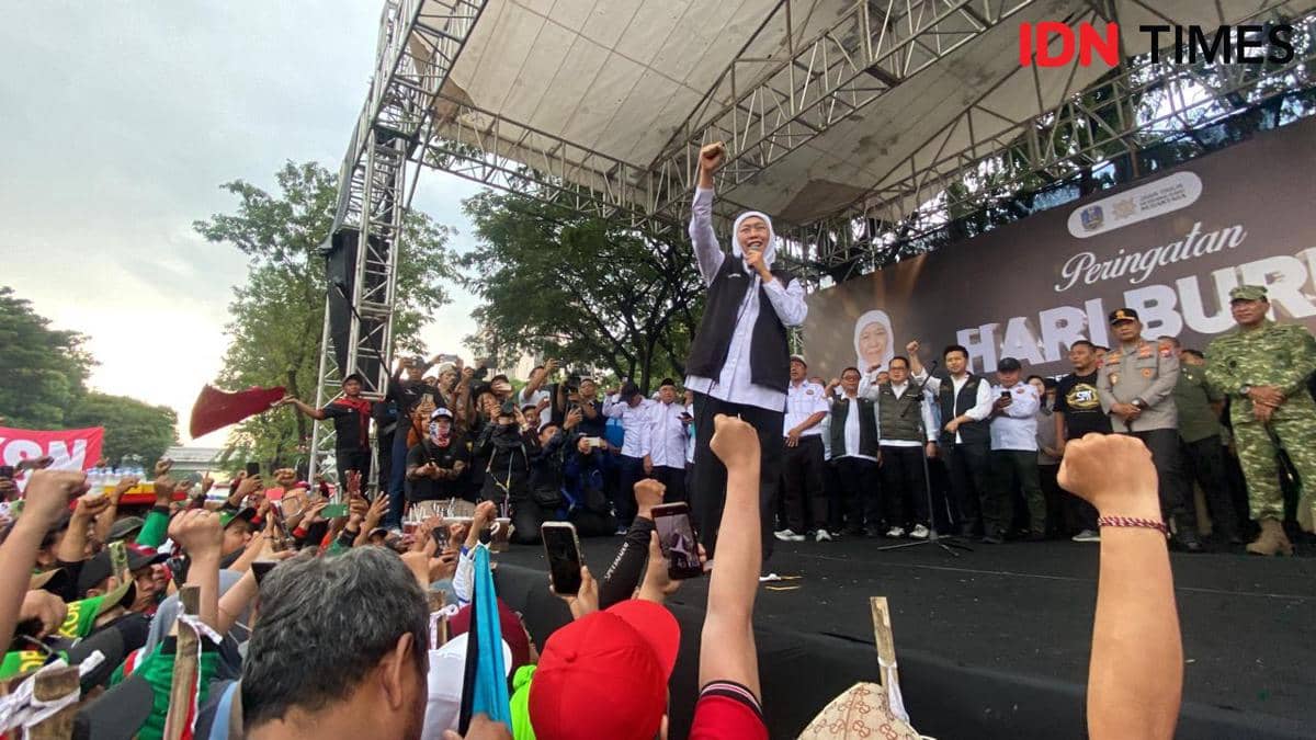 Khofifah Akomodir Buruh, Regulasi Pesangon sampai Subsidi Rumah