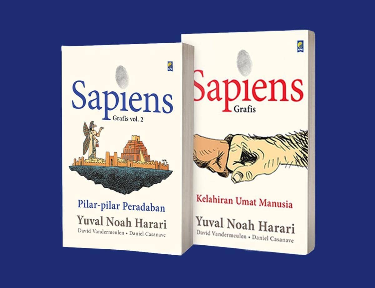 Cover buku "Sapiens Grafis: Kelahiran Umat Manusia" (foto via Gramedia)