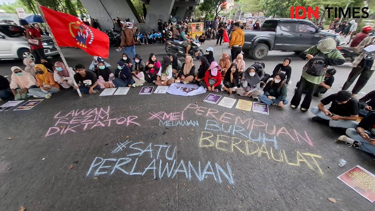 May Day 2026, Buruh Makassar Desak Prabowo Sahkan UU Pro Pekerja