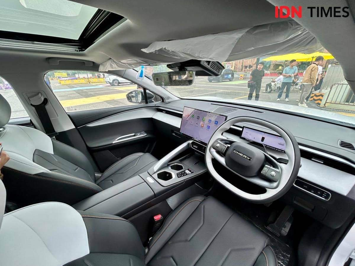 Bakal Rilis di RI, Chery E5 EV Facelift Tampil Lebih Futuristik!