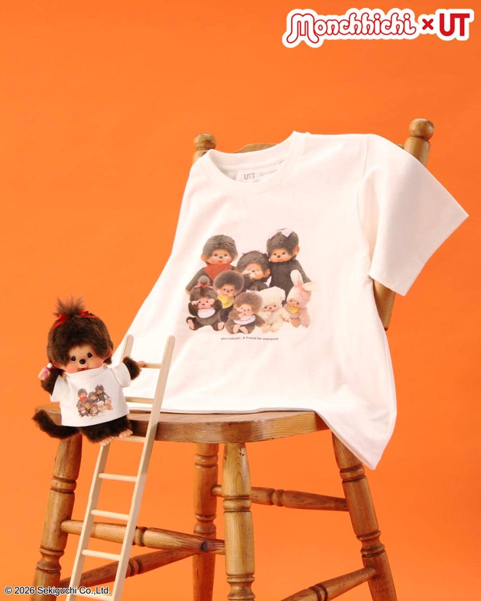 koleksi kolaborasi UNIQLO dengan Monchhichi