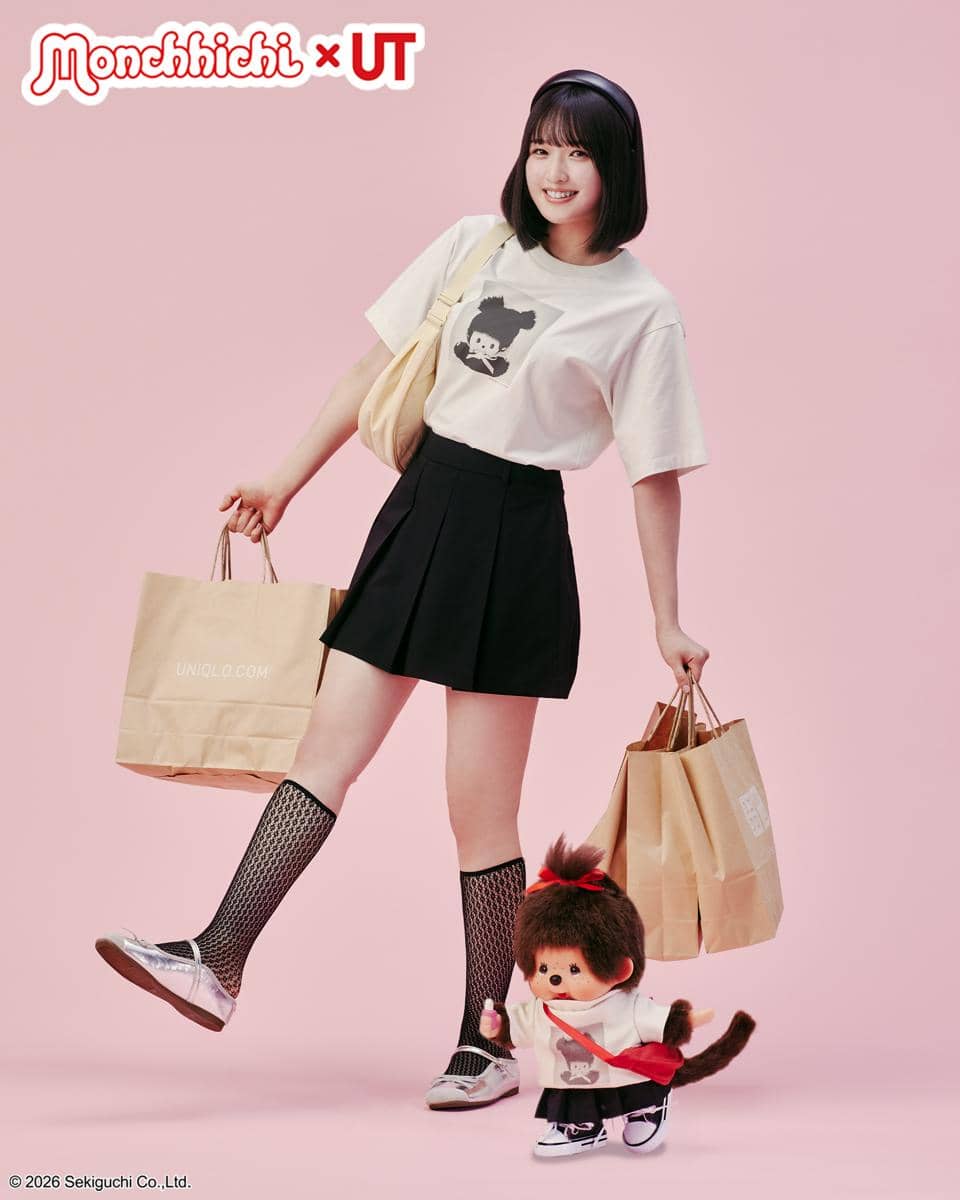 koleksi kolaborasi UNIQLO dengan Monchhichi