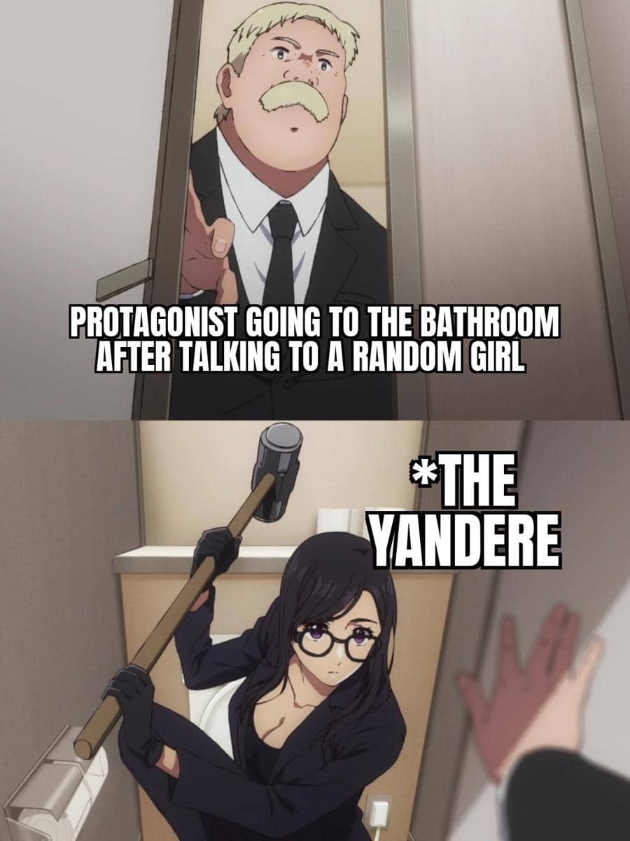 meme anime tentang yandere