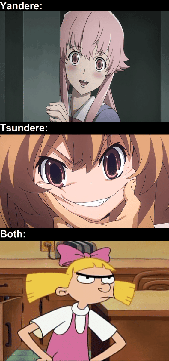 meme anime tentang yandere