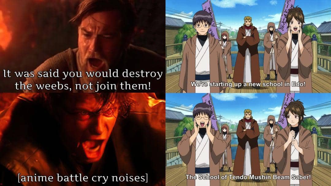 meme anime tentang sisi gelap