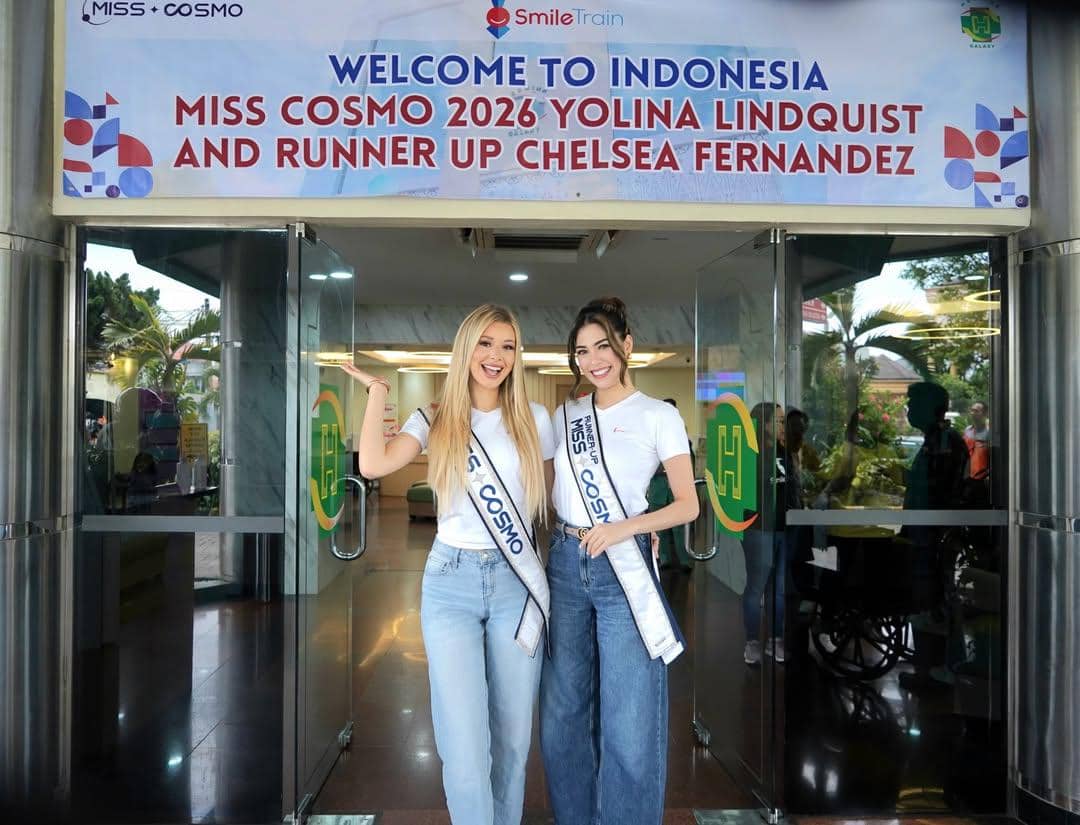 7 Potret Kunjungan Miss Cosmo 2025 Yolina Lindquist di Indonesia