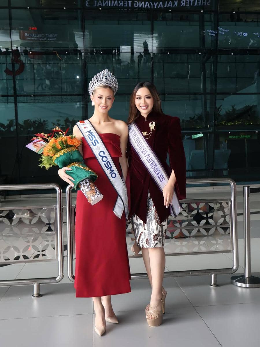 Potret Kunjungan Miss Cosmo 2025 Yolina Lindquist di Indonesia