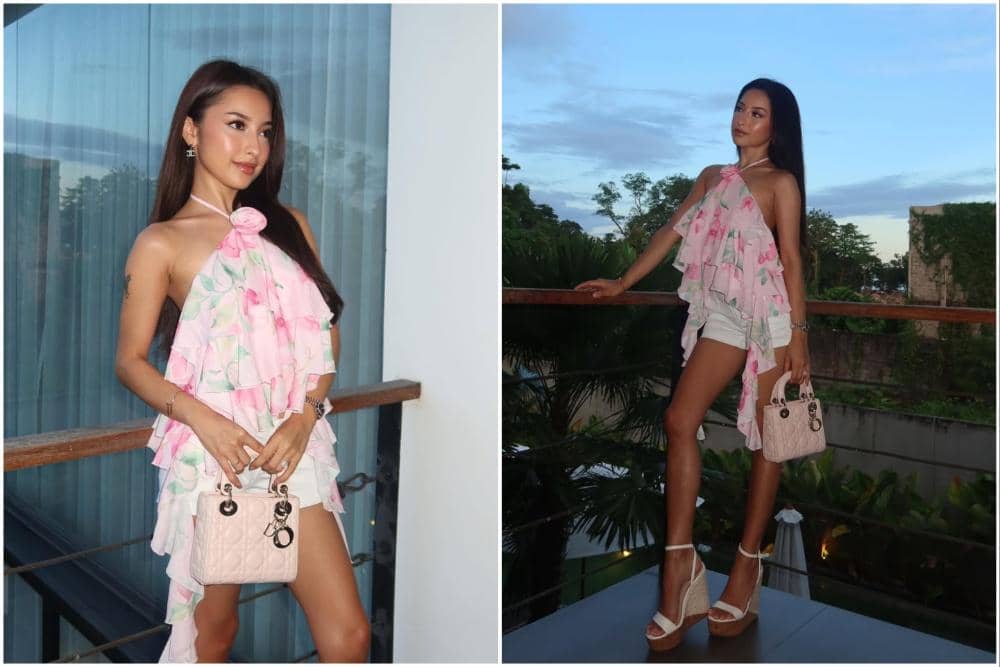 7 Pesona Jennifer Coppen dengan Halter Top saat di Bali, Eksotis!