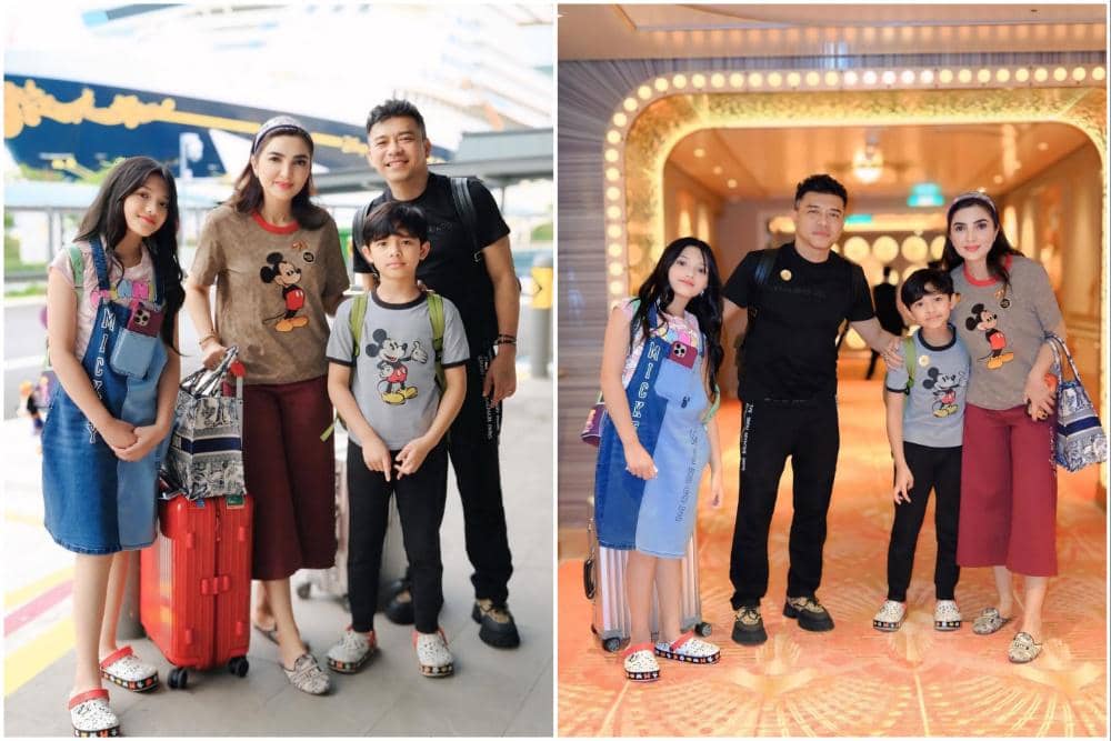 10 Potret Keluarga Ashanty Wujudkan Mimpi Naik Disney Cruise Singapore