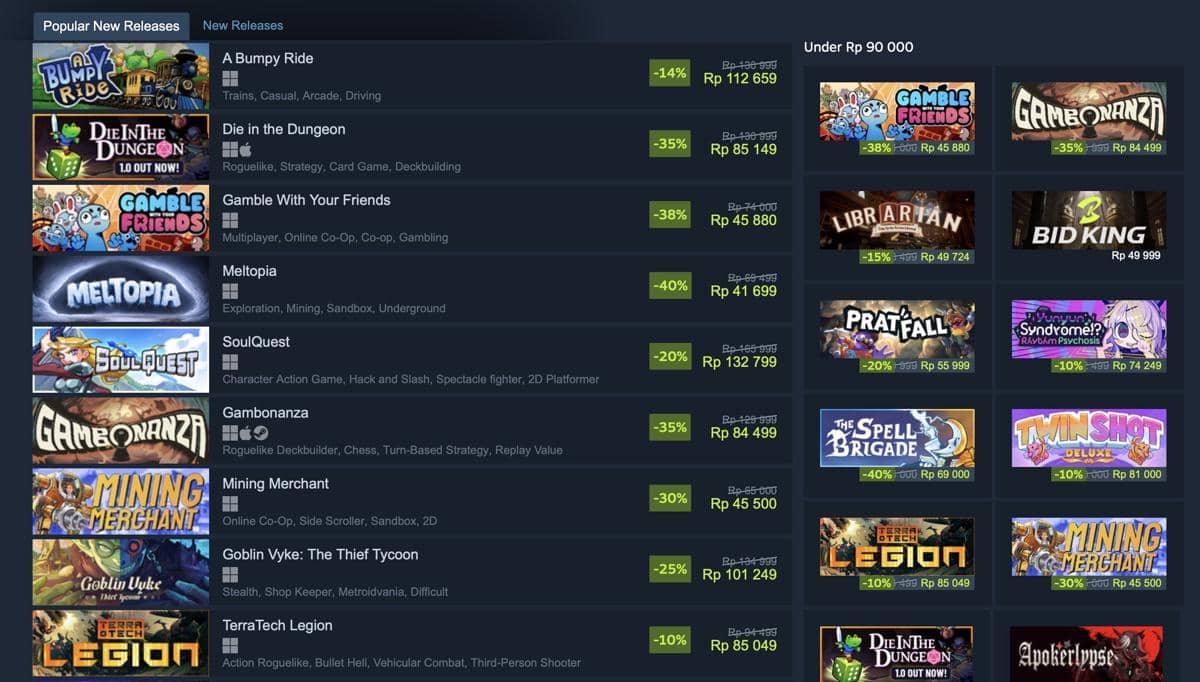 tangkapan layar Steam