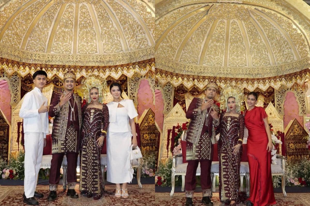 Gaya Tamu Undangan di Pernikahan Indian Akbar dan Siska Minbite