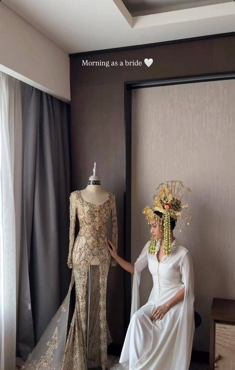 gaya akad nikah Siska Minbite