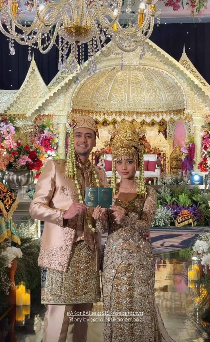 gaya akad nikah Siska Minbite