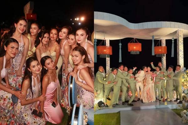 7 Potret Groomsmen dan Bridesmaid El Rumi-Syifa Hadju saat Pesta di Bali