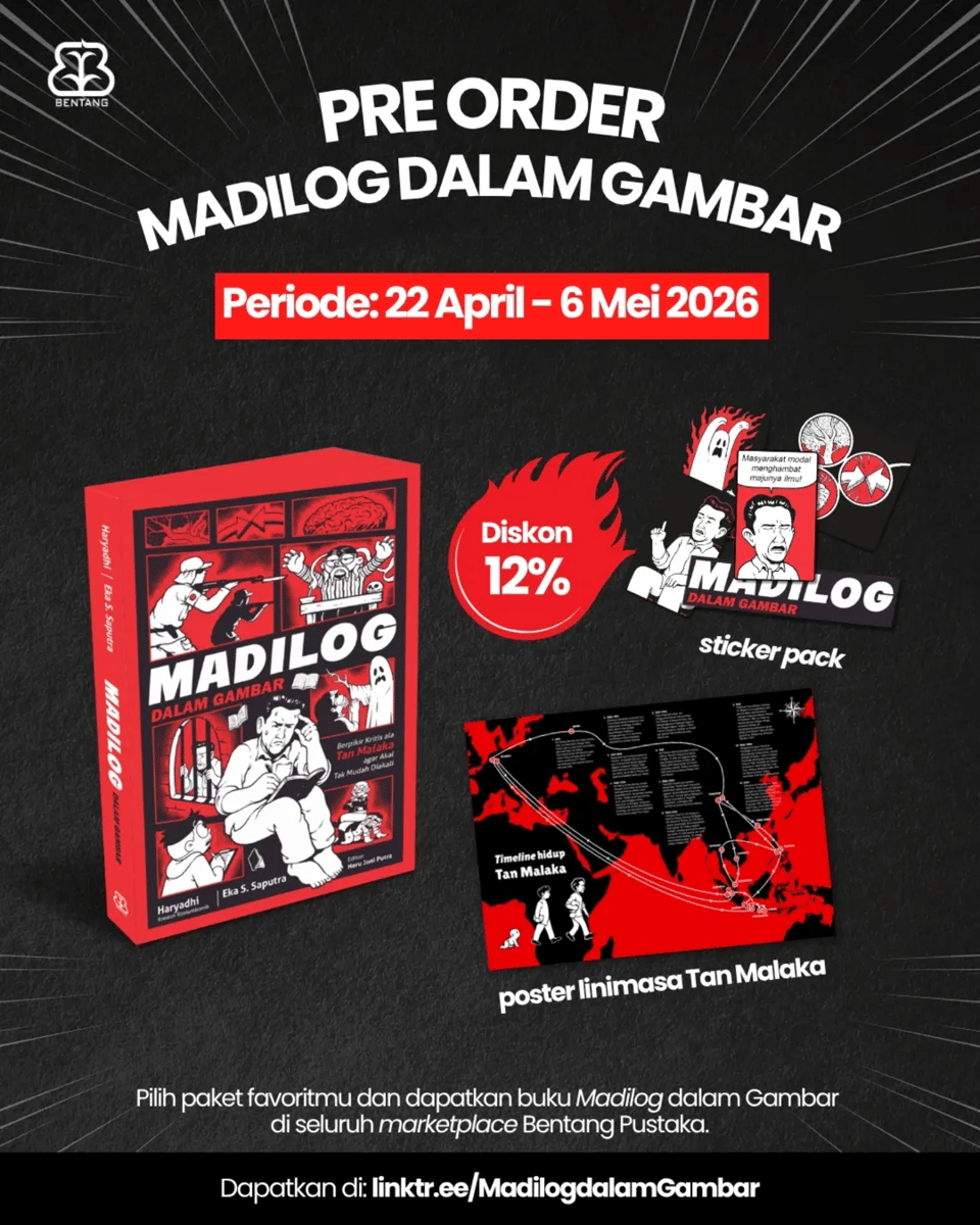 Pre Order buku “Madilog dalam Gambar” karya Eka Suryana Saputra dan Haryadhi (kreator KostumKom.png