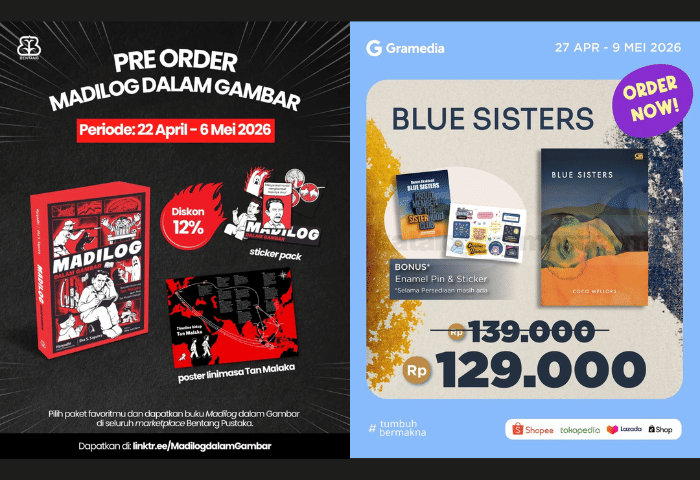 6 Buku Open Preorder di Mei 2026, Ada Madilog Versi Grafis!