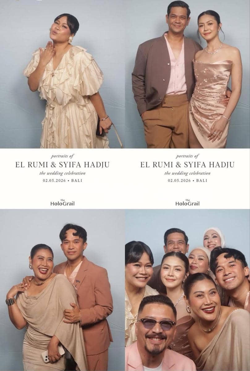 gaya artis di resepsi syifa-el Bali