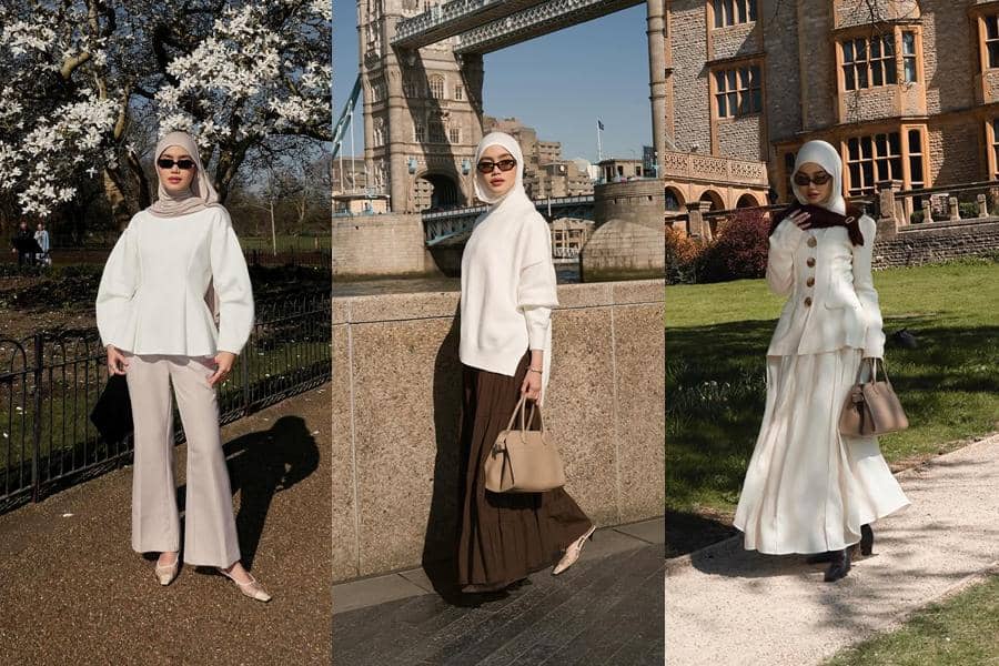 8 Pilihan Styling Atasan Putih ala Sashfir, Elegan Anti Boring!