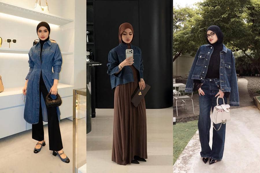 7 Padu Padan Outfit Denim ala Sashfir, Selalu Modis!