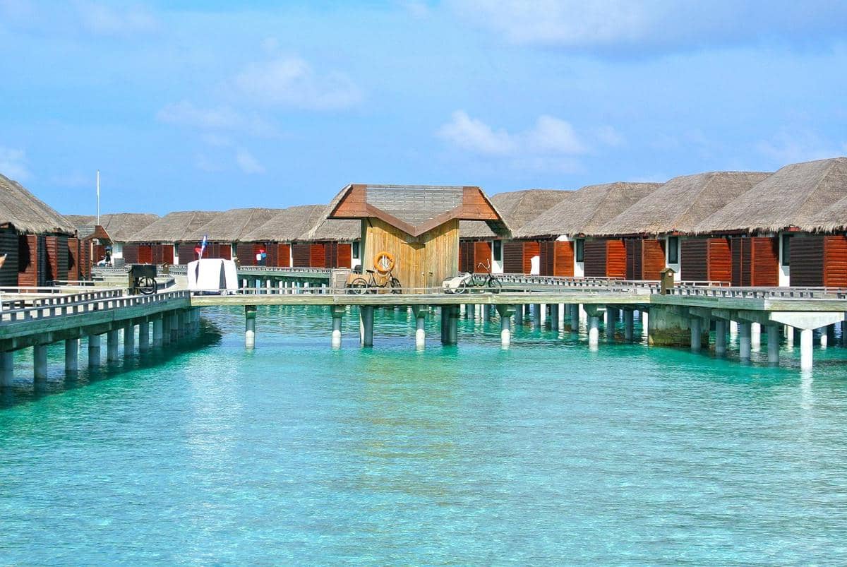 ilustrasi resor di Maldives