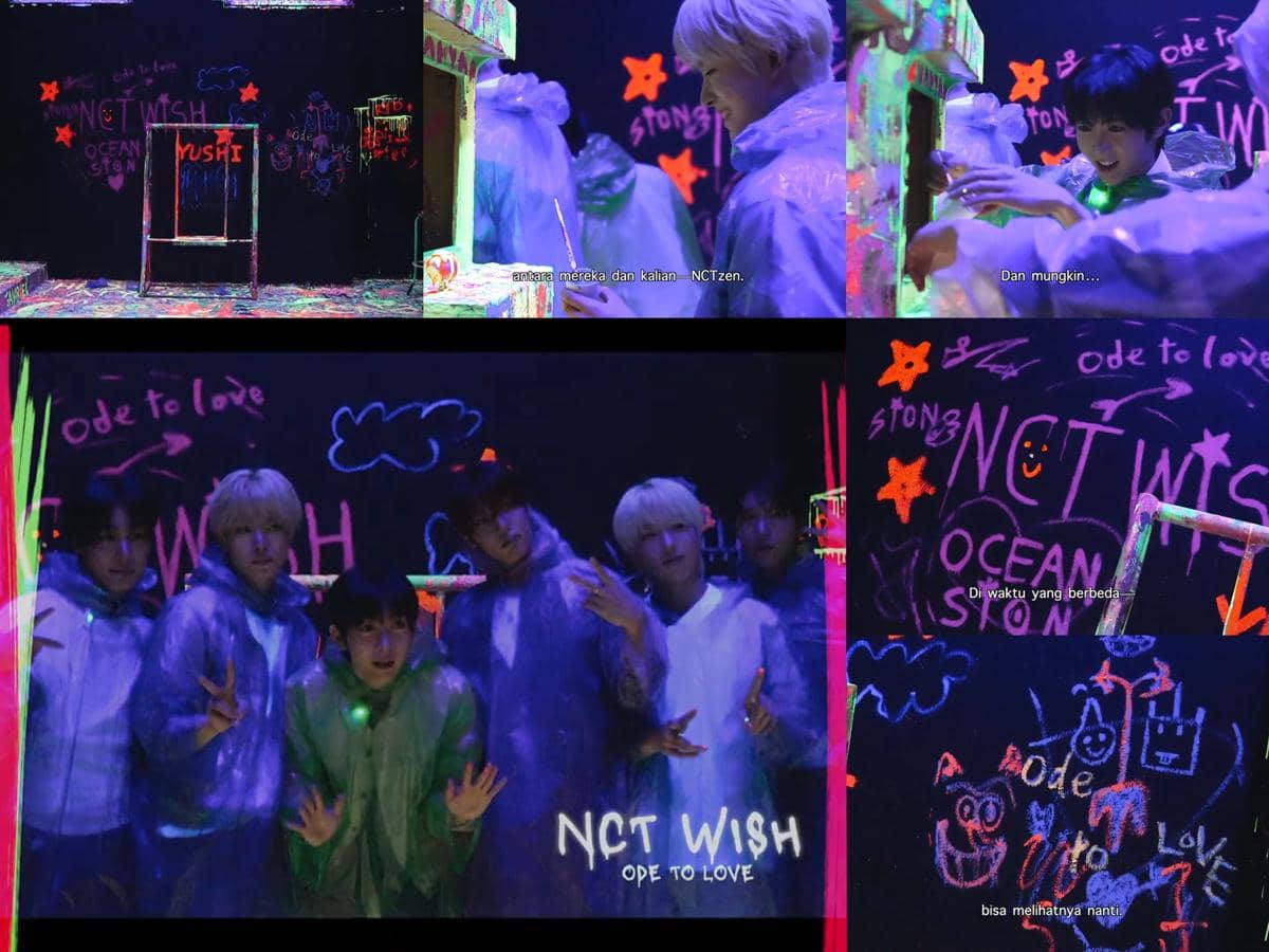 cuplikan konten Ria SW dengan NCT WISH