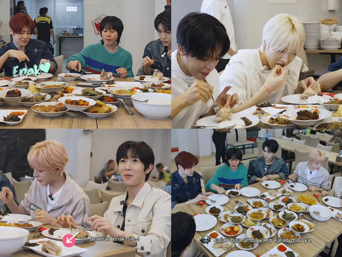 cuplikan konten Ria SW dengan NCT WISH
