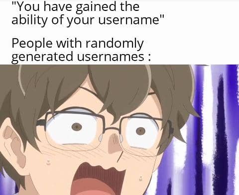 meme anime tentang nama pengguna